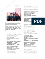 Maroon 5s Payphone Clean Lyrics Worksheet