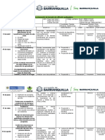 Cronograma de Jornadas de Reflexiónn Pedagogica 2020