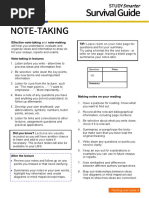 Note-Taking: Survival Guide