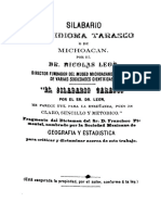 Silabario Del Idioma Tarasco o de Michoacan PDF