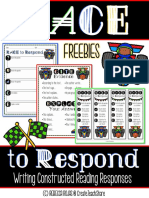 Freebies: Writing Constructed Reading Responses