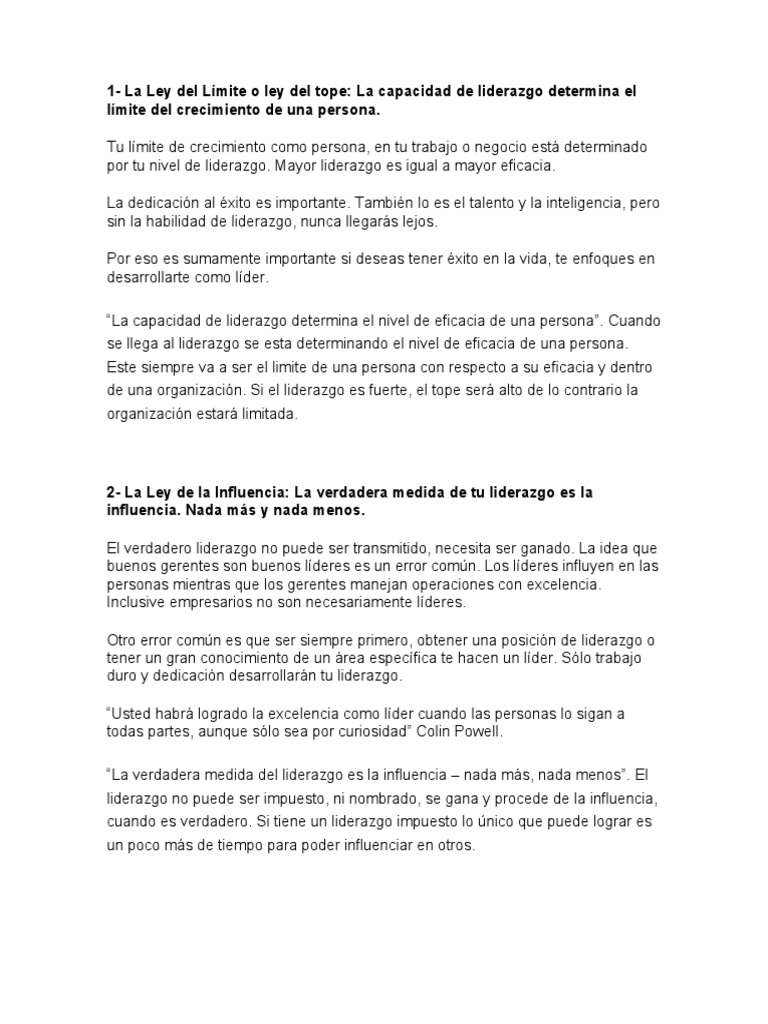 Claves del Liderazgo Efectivo y su Impacto | PDF | Liderazgo ...