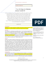 Remdesivir For 5 or 10 Days in Patients With Severe Covid-19