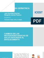 Cambios en Las Necesidades Basicasde Salud Asociados Al