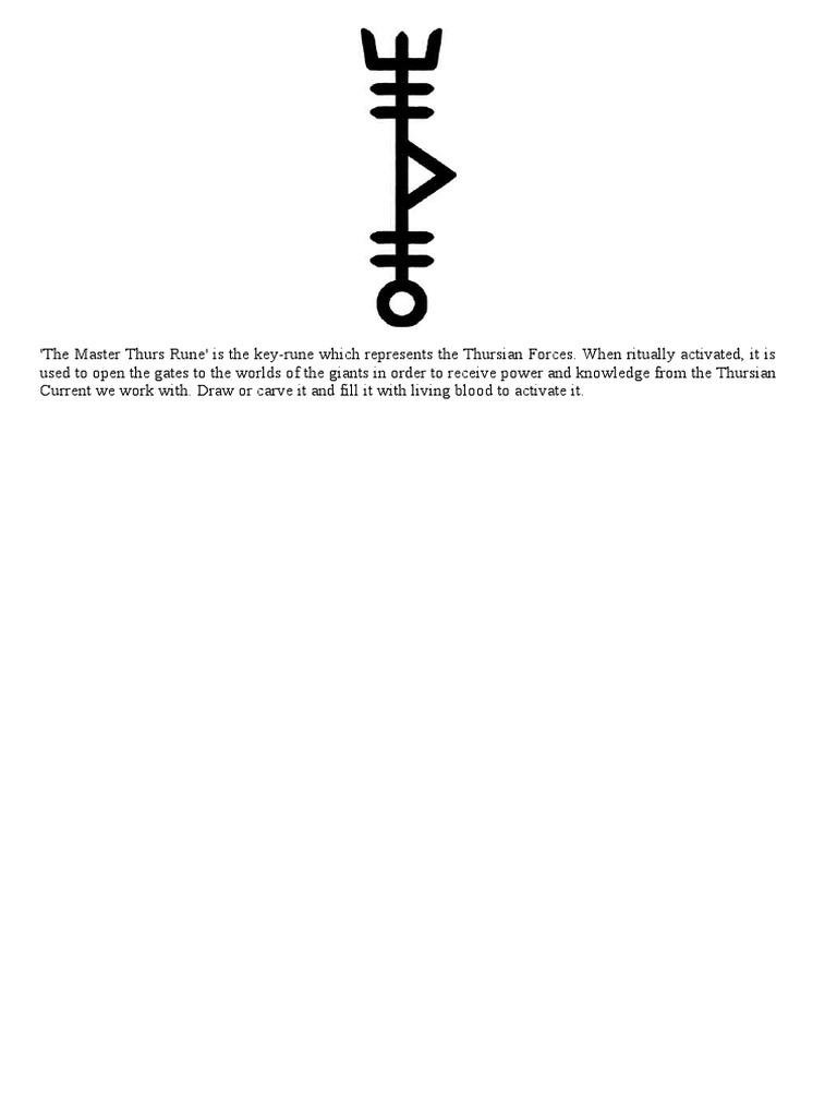 The Master Thurs Rune | PDF