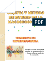 Objetos y Metodo de Estudio de La Macroeconomia