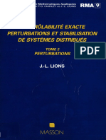 Book - Contrôlabilité - Exacte, - Perturbation ET STABILISATION DE SYSTÈMES DISTRIBUÉS PDF