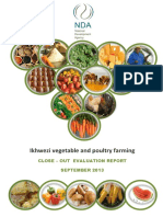 Ikhwezi Vegetable and Poultry Farming: Close - Out Evaluation Report September 2013