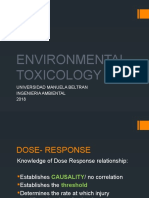 Environmental Toxicology: Universidad Manuela Beltran Ingenieria Ambiental 2018