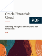 Creating Analytics and Reports For Financials