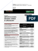 Curso IMPORTACIONES Desde CHINA A URUGUAY - 18 y 19 de Feb 2020