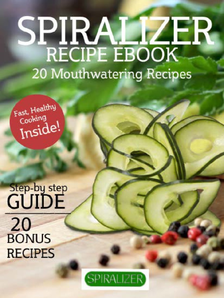 Spiralizer Recipes PDF PDF Zucchini Salad