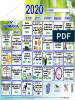 Calendario Cálculo Tercero Abril 2020