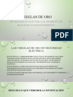 5 Reglas de Oro en Seguridad Electrica en Mantenimiento