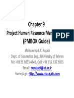 Chapter 9 (PMBOK Guide) (PMBOK Guide) : Project Human Resource Management