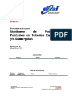 PO-ES-00X Monitoreo de Potenciales Puntuales en Tuberias Enterradas Yo Sumergidas