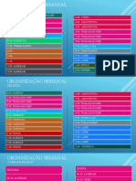 Organização semanal