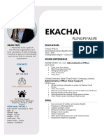Ekachai Resume PDF