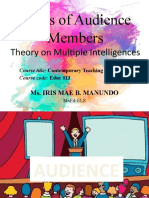 Types of Audience Members Report (Educ 113) - IRIS MAE B. MANUNDO