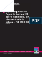 Cajas Pequeñas KX Cajas de Bornes KX, Acero Inoxidable, Sin Placa Entrada de Cables - KX 1560.000