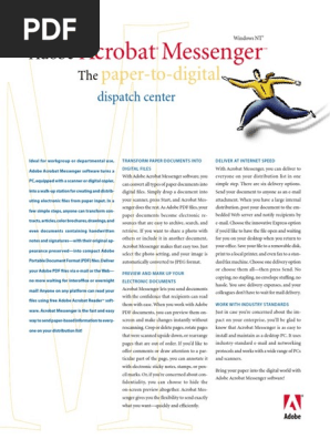 Adobe Acrobat Messenger