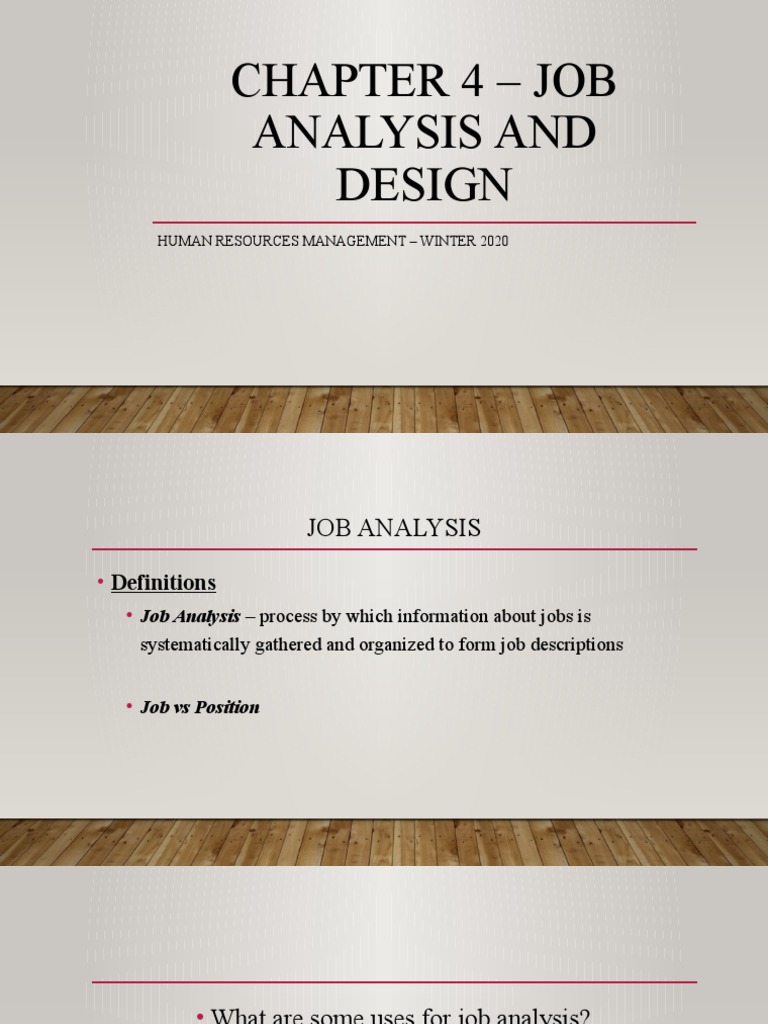 Job Analysis and Design in HR Management | PDF | Competence (Human ...