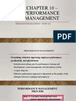 Chapter 10 - Performance Management