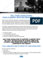 Updated State Budget Call Flyer
