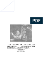 Los Textos Lectura Colombia 1872-1917 Nestor Cardoso PDF