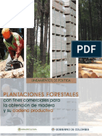 Lineamientos Política Plantaciones Forestales 2016