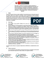 Anexo Rm. 099-2020-Minam Recomendaciones Para El Manejo de Residuos Solidos Durante La Emergencia Sanitaria Por Covid-19