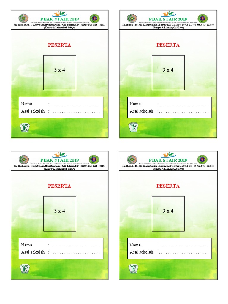 Id Card PBAK | PDF
