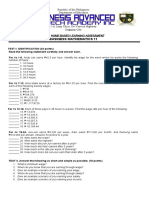 Final Home-Based Learning Assessment: Business Mathematics 11