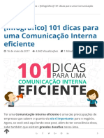 101 Dicas para Uma Comunicação Interna Eficiente (Infográfico) - Cultura Colaborativa