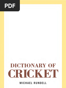 Dictionary of Cricket