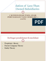 Consolidation of Less Than Wholly Owned Subsidiaries