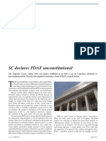 SC Declares Pdaf Unconstitutional Article