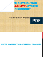 Water Distribution System in Drought