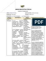 Indicadores de Evaluacion de Estudios Sociales