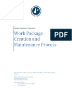 Work Package Creation Maintenance