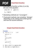 Simple Fixed Point Iteration Method PDF