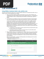 Lab Worksheet 2: Using Github, Download Starter Code, Edit The Code