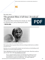 The Greatest Films of All Time - Download The Data, As A Spreadsheet - News