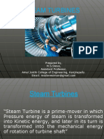 STEAM TURBINES: A GUIDE TO CLASSIFICATION AND WORKING PRINCIPLES