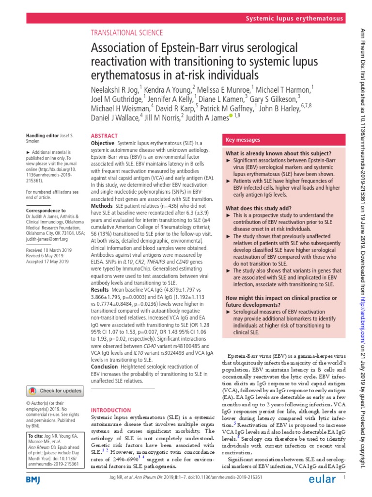 10.1136@annrheumdis 2019 215361 | PDF | Systemic Lupus Erythematosus ...