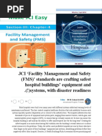 JCI Facility Management and Safety (FMS) ' Standards Are Crafting Safest Hospital Buildings' Equipment and Systems, With Disaster Readiness (!)