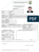 Student Registration Form: Personal Information