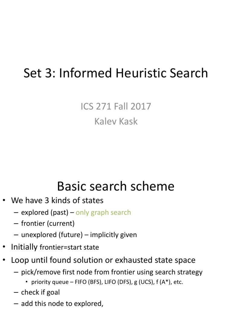 Heuristic Search Algorithms Overview | PDF | Applied Mathematics ...