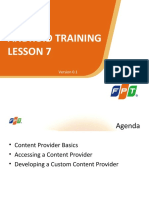 Android Training Lesson 7: FPT Software
