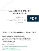 Human Factors and Pilot Performance: Section 1 Human Physiology and The Affects of Altitude